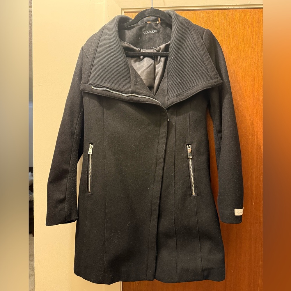 Calvin Klein Black Winter Coat XS